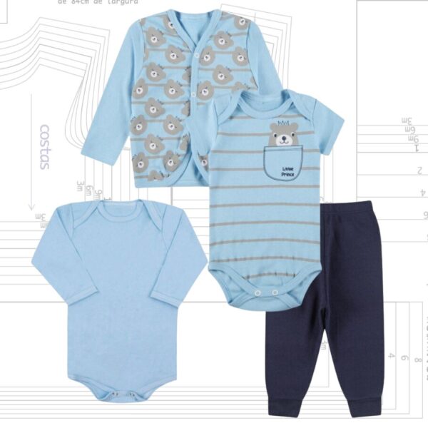 MOLDE EM PDF - KIT CONJUNTO COMPLETO BABY (RN A 2 ANOS)