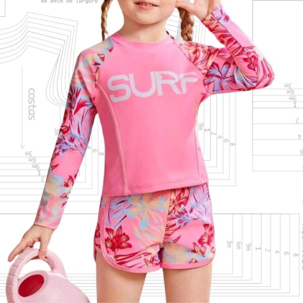 MOLDE EM PDF - KIT MODA PRAIA INFANTIL (1 A 14 ANOS) - Image 3