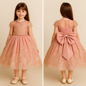 MOLDE EM PDF - VESTIDO INFANTIL REF 2663 (1 a 14 ANOS)