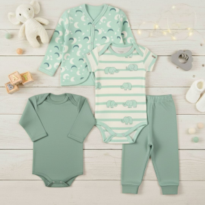 MOLDE EM PDF - KIT CONJUNTO COMPLETO UNISSEX BABY (RN A 2 ANOS)