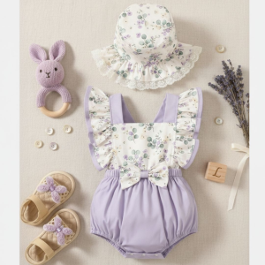 MOLDE EM PDF - CONJUNTO ROMPER COM CHAPÉU REF 1002 (RN A 4 ANOS)