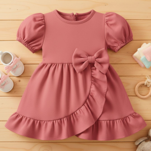 MOLDE EM PDF - VESTIDO INFANTIL REF 1223 ( 1 a 12 anos)