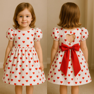 MOLDE EM PDF - VESTIDO INFANTIL REF 2660 (1 a 14 ANOS)