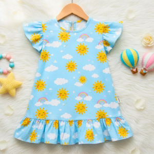 MOLDE EM PDF - VESTIDO INFANTIL REF 1419 (6 meses a 12 anos)