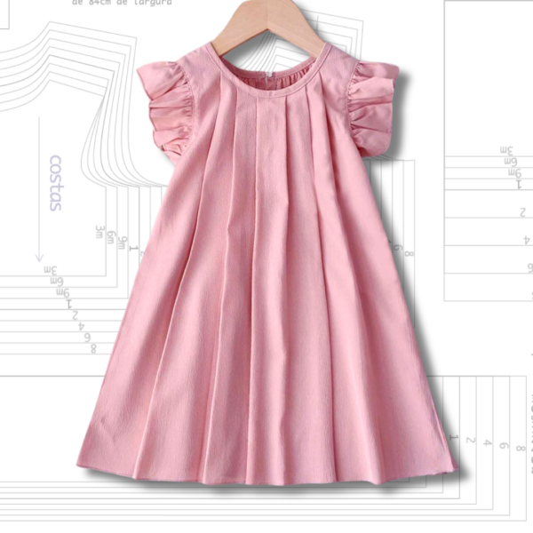 MOLDE EM PDF - VESTIDO INFANTIL REF 2659 (1 a 14 ANOS)