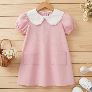 MOLDE EM PDF - VESTIDO GOLA BONECA REF 2870 - (1 A 14 ANOS)