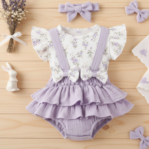 MOLDE EM PDF - CONJUNTO BLUSA E CALCINHA COM BABADOS REF 2181 (RN A 4 ANOS)