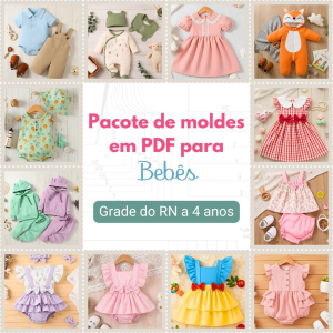 MOLDE EM PDF - PACOTÃO DE MOLDES BABY ( 32 MODELOS)