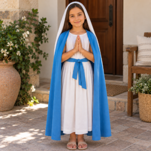 MOLDE EM PDF - FANTASIA VIRGEM MARIA INFANTIL REF 2916 ( 1 A 14 ANOS)