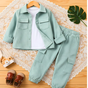 MOLDE EM PDF CONJUNTO 3 PEÇAS (CAMISA, CAMISETA E CALÇA CARGO) REF 3017- GRADE DE 1 A 14 ANOS