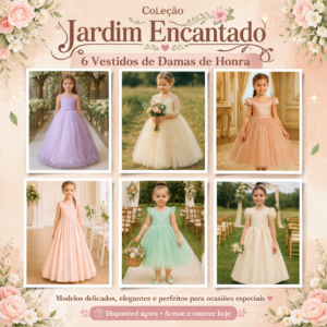 MOLDES EM PDF - COLEÇÃO JARDIM ENCANTADO [ GRADE 1 A 14 ANOS]