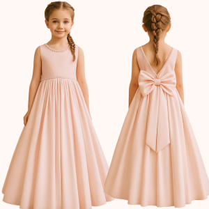 MOLDE VESTIDO DAMA DE HONRA INFANTIL REF 3286 - GRADE 1 A 14 ANOS