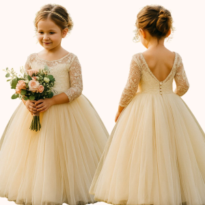 MOLDE VESTIDO DAMA DE HONRA INFANTIL REF 3285 - GRADE 1 A 14 ANOS