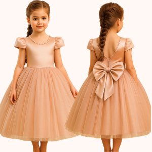 MOLDE VESTIDO DAMA DE HONRA INFANTIL REF 3251 - GRADE 1 A 14 ANOS