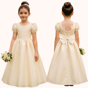 MOLDE VESTIDO DAMA DE HONRA INFANTIL REF 3253 - GRADE 1 A 14 ANOS