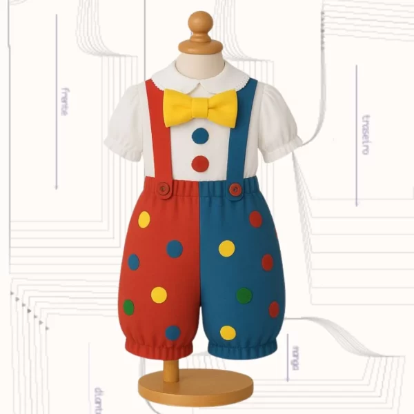 MOLDE EM PDF CONJUNTO PALHACINHO REF 3842 - GRADE 6 MESES A 8 ANOS