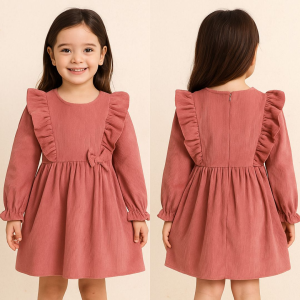MOLDE EM PDF VESTIDO INFANTIL REF 3578- GRADE 1 A 14 ANOS