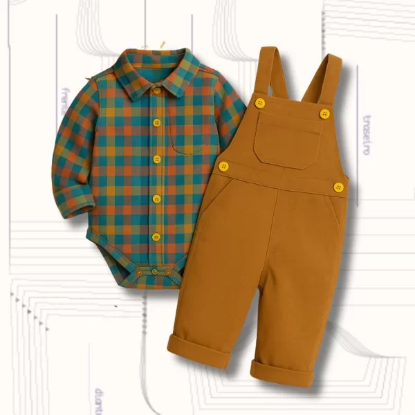 MOLDE CONJUNTO BODY E JARDINEIRA INFANTIL REF 3606 - GRADE RN A 6 ANOS