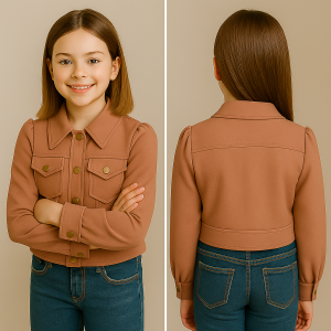 MOLDE EM PDF JAQUETA INFANTIL REF 4183 - GRADE DE 1 A 14 ANOS