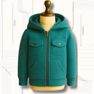 MOLDE EM PDF CASACO MOLETOM INFANTIL REF 4088- GRADE 1 A 14 ANOS