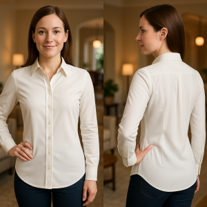 MOLDE EM PDF CAMISA SOCIAL FEMININA MANGA LONGA REF 4191 - GRADE DO PP AO G5