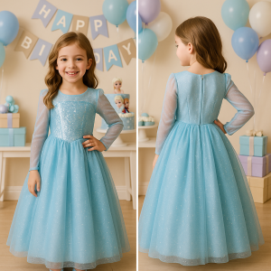 MOLDE EM PDF FANTASIA PRINCESA FROZEN REF 4584 - GRADE DE 1 A 14 ANOS