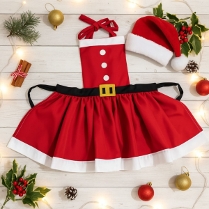 MOLDE EM PDF AVENTAL  NATALINO MENINA 1 A 14 ANOS - REF 4999