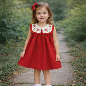 MOLDE EM PDF VESTIDO COM GOLA INFANTIL REF 5088 - GRADE RN A 8 ANOS