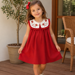 MOLDE EM PDF VESTIDO COM GOLA INFANTIL REF 5088 - GRADE RN A 8 ANOS