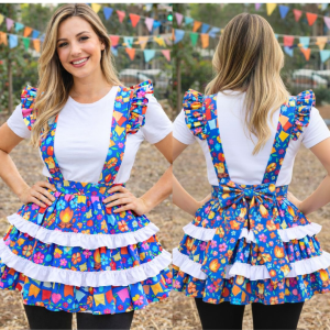 MOLDE EM PDF JARDINEIRA JUNINA ADULTO REF 5249 - GRADE PP AO G5