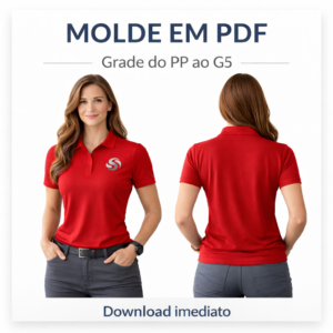 MOLDE EM PDF UNIFORME CAMISA POLO FEM REF 5235 - GRADE PP AO G5