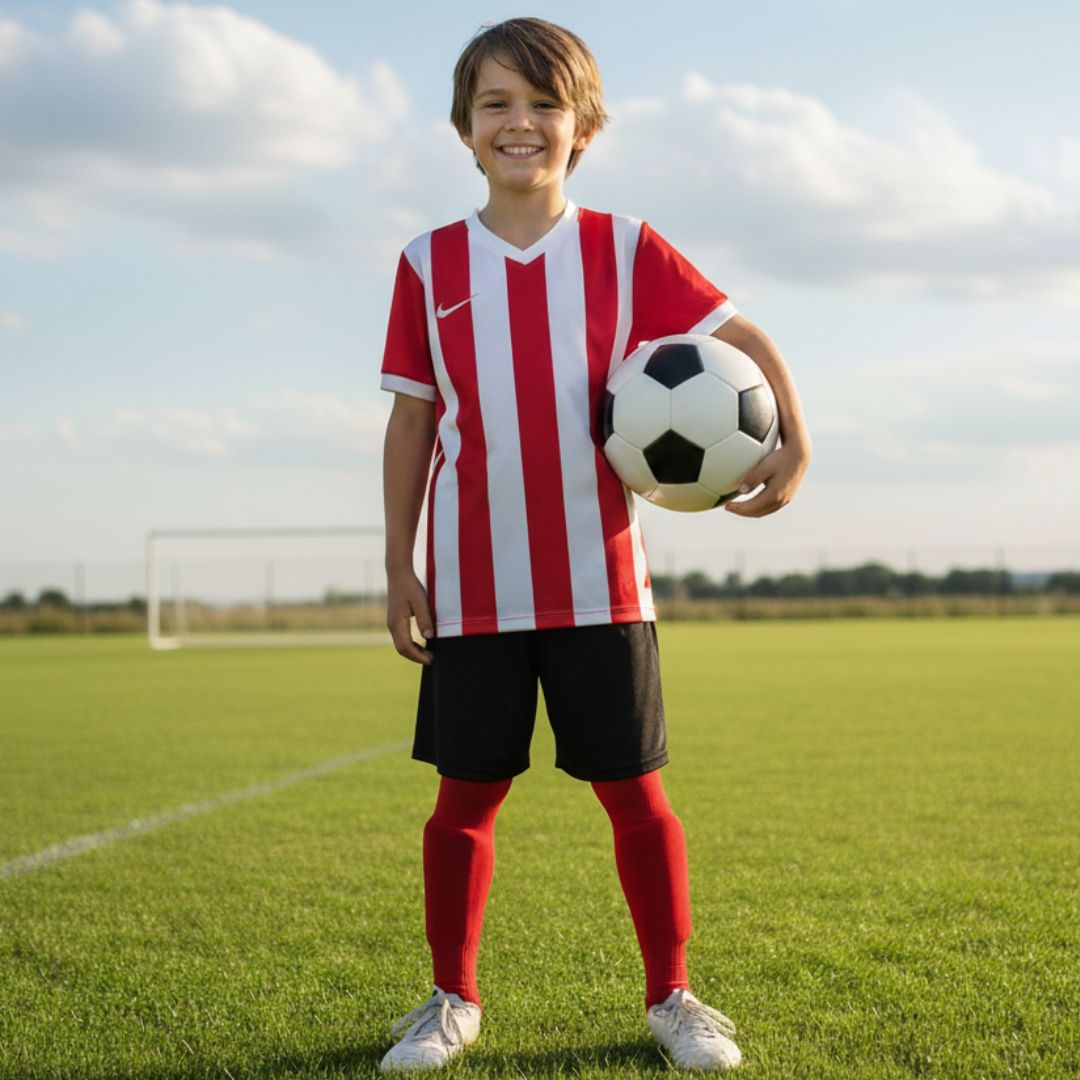 MOLDE CONJUNTO DE FUTEBOL INFANTIL REF 5405 GRADE DE 1 A 14 ANOS